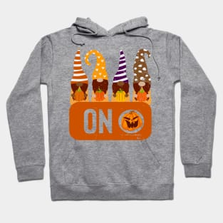 Pumpkin Season is ON Funny Gnome Fall Season Hoodie